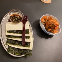 Carrot salad and cheese nori snack!  at  Vegan Place SHUWASHUWA PEACE - シュワシュワピース in Tokyo