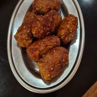 korean sticky chicken at  Vegan Place SHUWASHUWA PEACE - シュワシュワピース in Tokyo