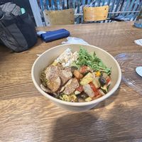 greek vegan bowl  at Haferkater - Hbf Karlsruhe in Karlsruhe