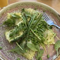 Green velvet pasta  at Pastan Brighton in Brighton