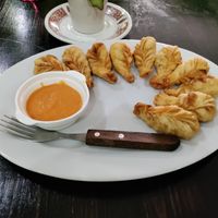 Fried momos at Eureka in Msida