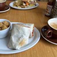 Breakfast burrito  at Dolores Park Cafe in San Francisco