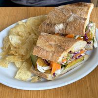Vegan Banh Mi  at Dolores Park Cafe in San Francisco