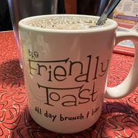 Delish coffee  at The Friendly Toast in Portland
