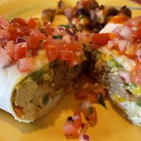 vegan burrito: a thing of beauty  at The Friendly Toast in Portland