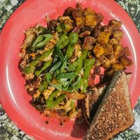 Tofu scramble at The Friendly Toast in Portland