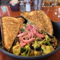 Tofu scramble breakfast bowll  at The Friendly Toast in Portland