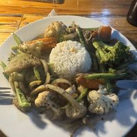 Veggies with ricee  at Nectar in Granada