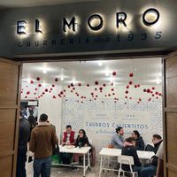 Churreria El Moro Condesa - front entrance  #Veganuary at Churreria El Moro - Michoacán in Mexico City