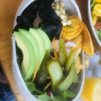 Vegan bowl  at 1835 Coffee Lab in Puerto Ayora