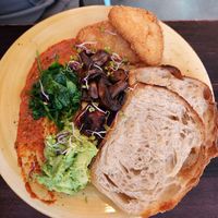 Cooked breakfast, partner loved this at Hustl. cafe in Queenstown