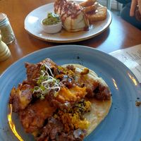 Tofu scramble and burrito at Hustl. cafe in Queenstown