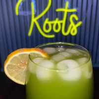 Mocktail mixed with CBD lemonade at Roots Kava Bar in Port Jefferson
