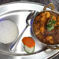 Vegan Aaloo gobi with basmati rice ❤️  at Himalayan Curry & Kebob in Loveland