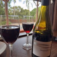 Certified vegan wine- Granite Ridge  at Cafe de Orient in Palmwoods