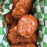 Buffalo wings from Prone to Plants  at Lulu's Vegan - Vegan Farmer's Market in Las Vegas