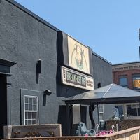 Outside the restaurant at The Breakfast Pig in Sault Ste Marie