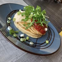 Cheese & green onion savoury pancakes!!  #Veganuary at C.R.E.A.M in Halifax