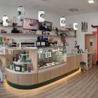 Inside  at Matcha Tsuki in Budapest