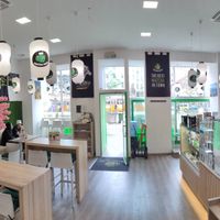 inside at Matcha Tsuki in Budapest