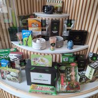 matcha stuff at Matcha Tsuki in Budapest