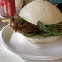 bao vegano de cogumelo  at Mapu Restaurante in Sao Paulo