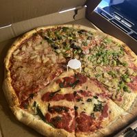 Vegan variety pie  at San Remo Pizzeria & Restaurant in Ridgewood