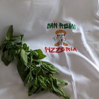 Fresh Basil and tshirt at San Remo Pizzeria & Restaurant in Ridgewood