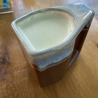 matcha latte at Square Cafe in Pittsburgh