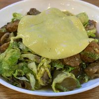 Very Vegan Brussels Sprouts Hash with Zero Egg  at Square Cafe in Pittsburgh