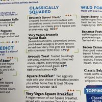 The hash was great  at Square Cafe in Pittsburgh