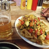 Vegan tabla (choose the vegetarian option and ask for no cheese) at Puesto Pioneros in Chile Chico