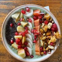 Spirulina bowl  at Lumuma in Varkala