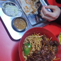 Indo-chinese dish vegan at Pappu Dosa in Patchway