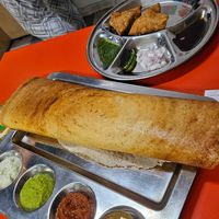 Masala dosa (potato inside) at Pappu Dosa in Patchway