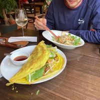 Pfannkuchen, Glasnudelsalat at Chay Viet in Berlin