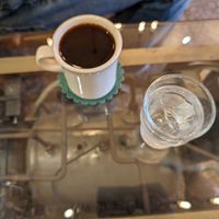 Americano comes with cold water at PP Coffee - 피피커피 in Seoul