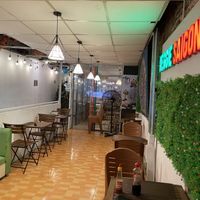 Upstairs there is an inside and an outsideseating area  at Tiệm chay Veggie Saigon - Vegan Kitchen in Ho Chi Minh City