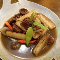 Braised vegan meat & white radish (45k VND)  at Tiệm chay Veggie Saigon - Vegan Kitchen in Ho Chi Minh City