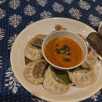 Steamed veg momos at Everest 8848 in Chiang Mai