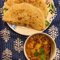Aloo Chana with Roti  at Everest 8848 in Chiang Mai