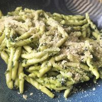 Pesto Pasta at Organic Lovers Torino in Turin