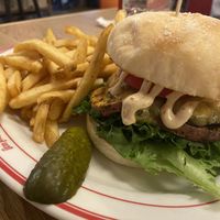  Vegan burger  at The Laundromat Cafe in Reykjavik