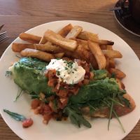 Avo toast  at The Laundromat Cafe in Reykjavik
