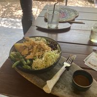 Gado Gado bowl (I found this a bit dry, but they were happy to give extra dressing)   at Squeeze Me in Mirissa