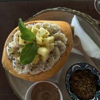 Mango & coconut smoothie bowl   at Squeeze Me in Mirissa