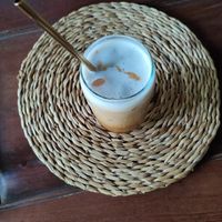 almond latte at Squeeze Me in Mirissa