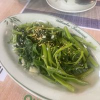 Morning glory with garlic. Superb  at Tre Viet Cuisine in Da Nang