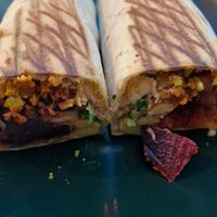 Vegan burrito at Green Straw in Swords