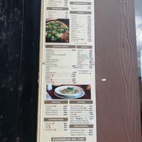 Menu at La Toscana Resto Patagónico in El Calafate